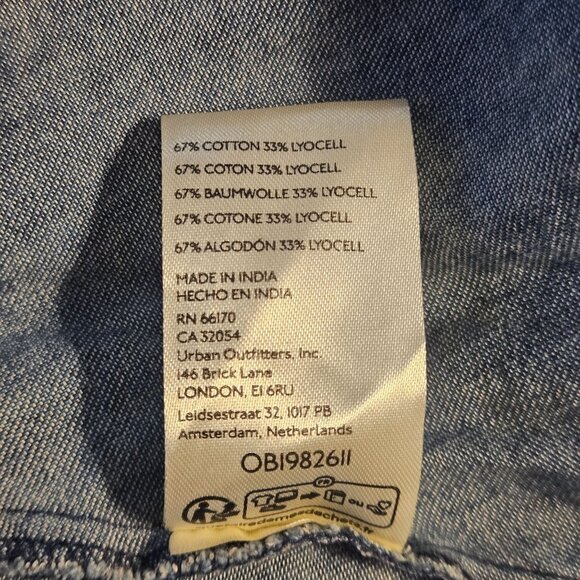 Free People Women Beau Ruffle Midi Western Dress Blue M Cowgirl Boho Cottagecore - Picture 13 of 14